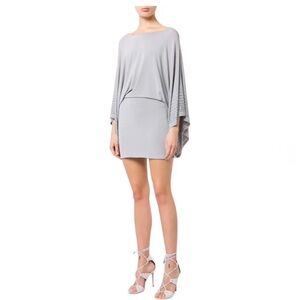 NWT David Wylde Black Embellished Sleeve Mini Dress Size XL